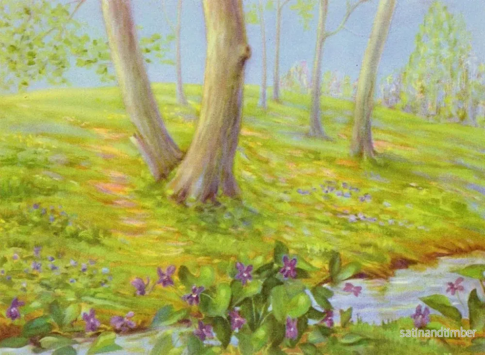 Reproduktion av målningen Violet bleu - Lafayette F. Cargill - Bild 2