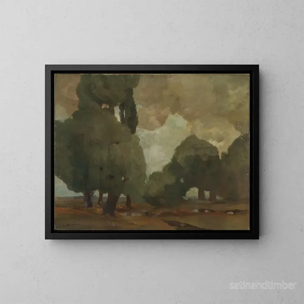 Reproduktion av målningen Storm i myren nära Dachau – Ludwig Dill Reproduktion av målningen Storm i myren nära Dachau – Ludwig Dill