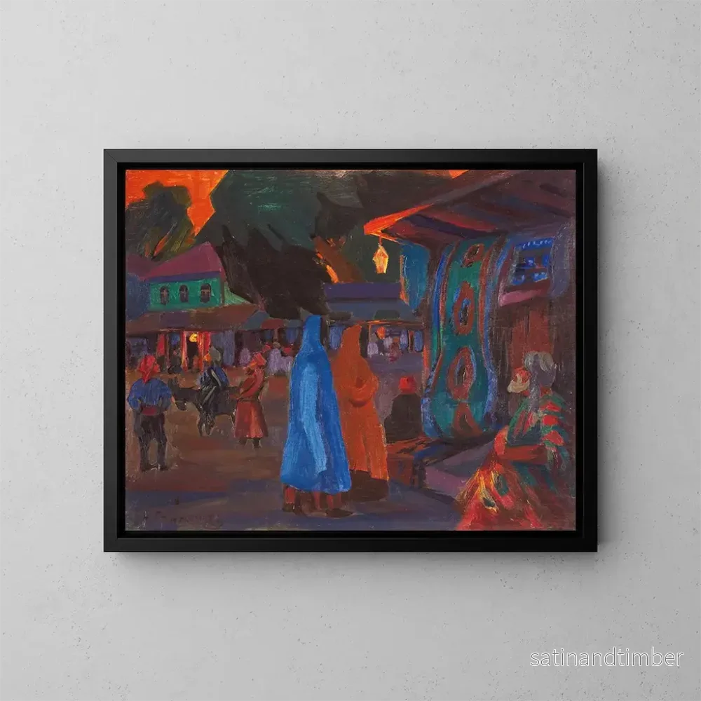 Reproduktion av målningen Tachkent la nuit - Nikolai Mikhailovich Grigoriev