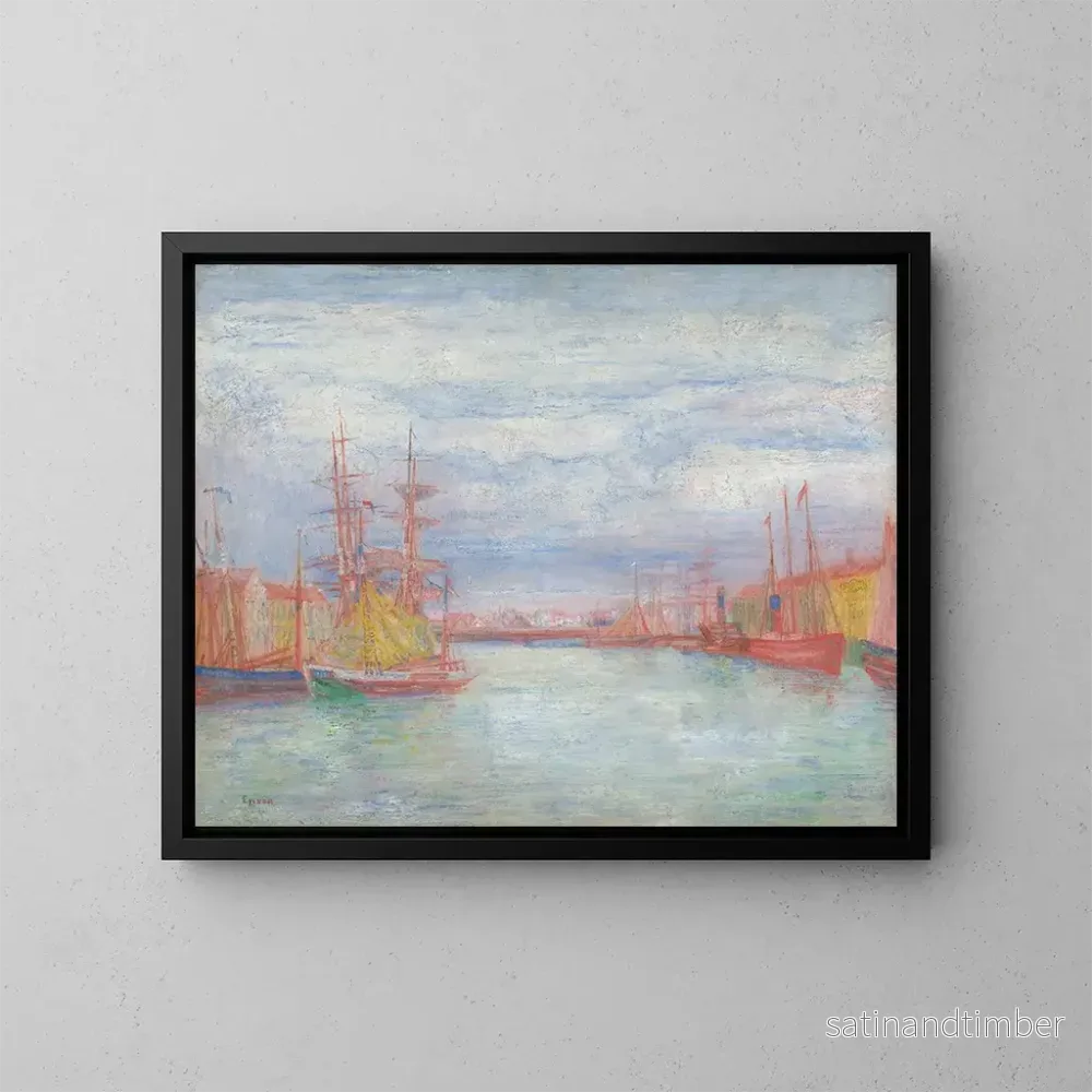 Reproduktion av målningen Port of Ostende – James Ensor Reproduktion av målningen Port of Ostende – James Ensor
