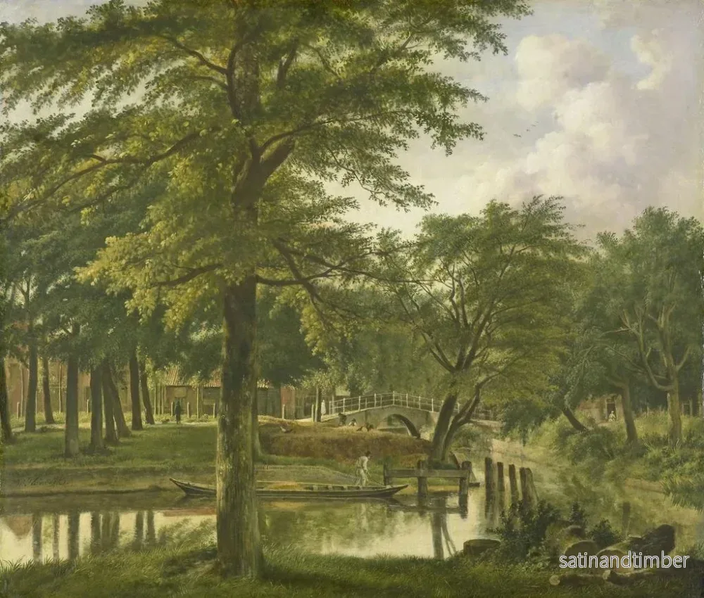 Reproduktion av målningen Vy över Nieuwe Gracht nära Bolwerk i Haarlem - Wybrand Hendriks - Bild 2