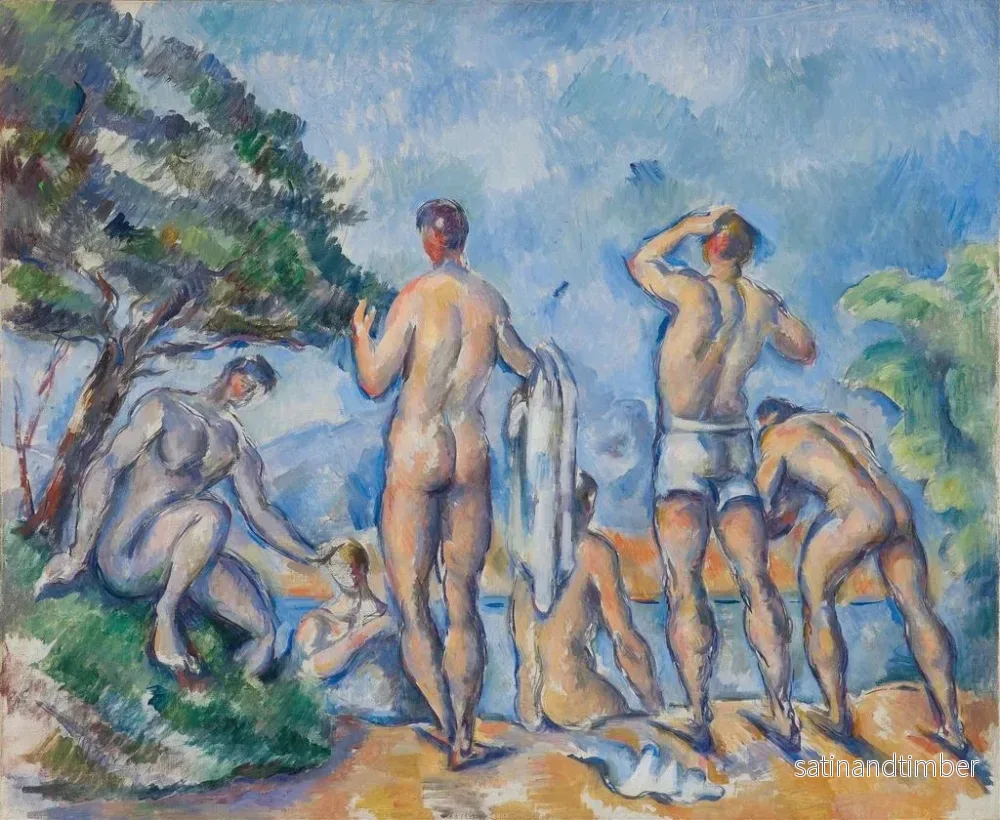 Reproduktion av målningen Baigneurs - Paul Cézanne - Bild 2