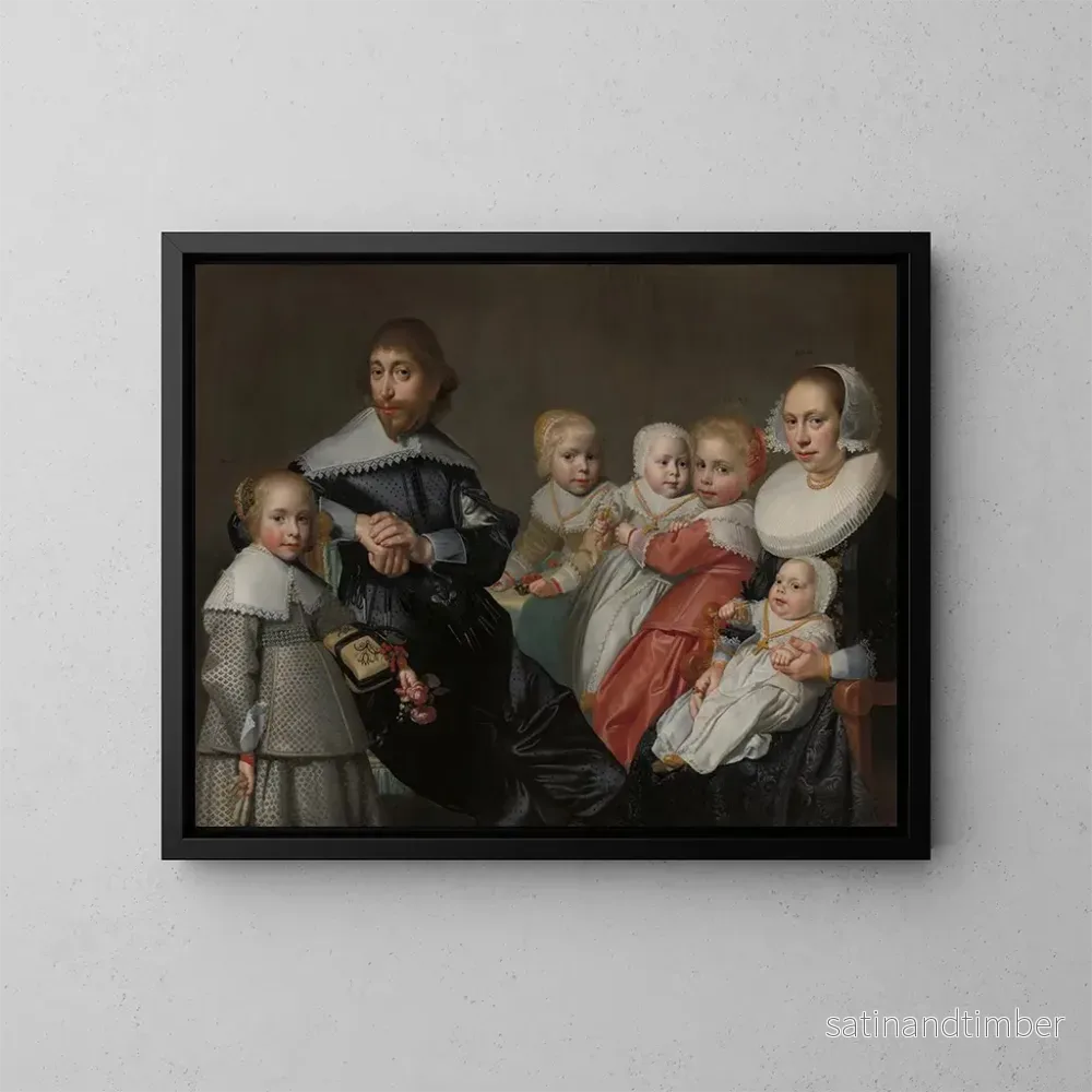 Reproduktion av målningen Docteur Cornelis van der Heijde och Ariaentgen Ariens de Buijser med deras barn - Jan Daemen Cool