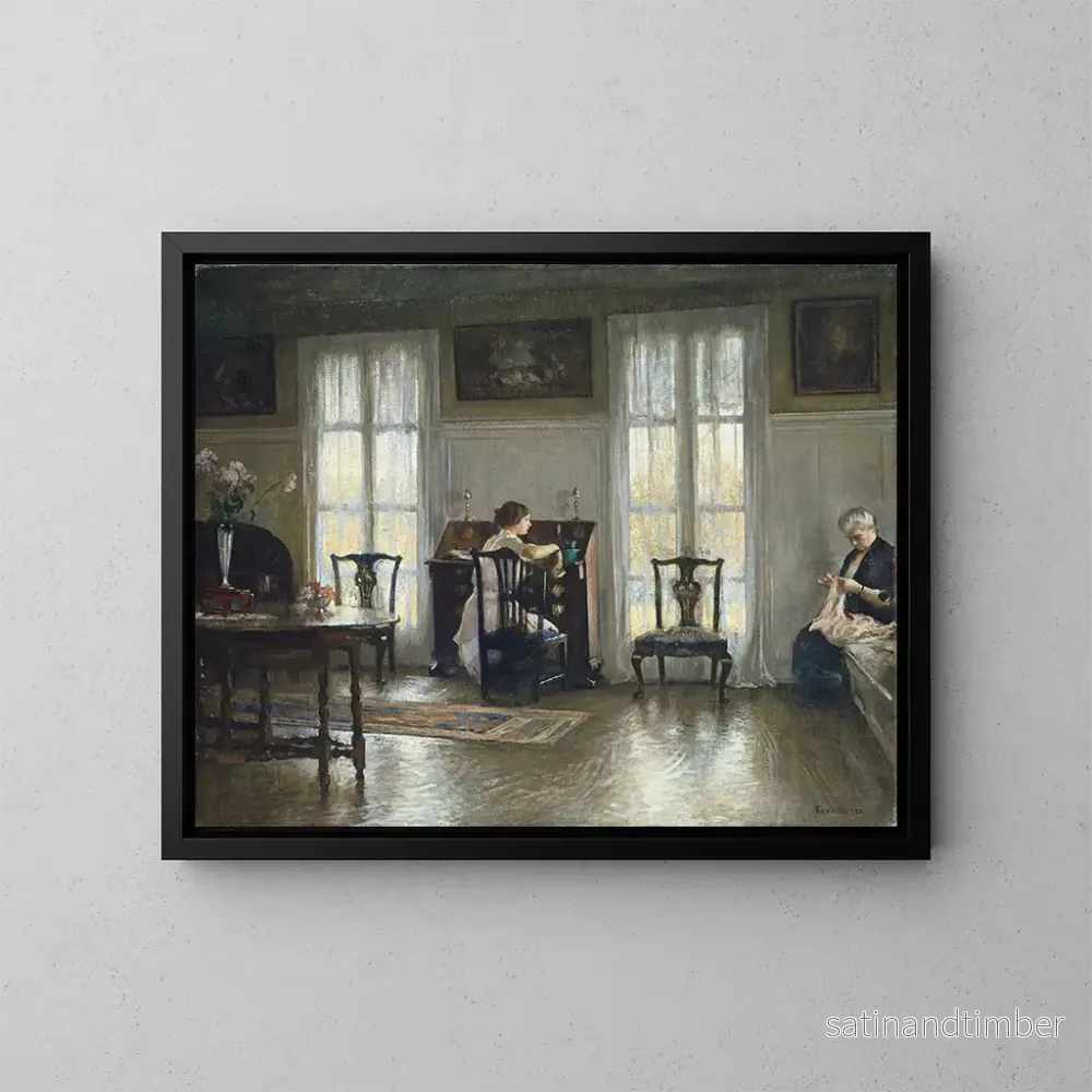 Reproduktion av målningen Mor och Maria - Edmund Charles Tarbell