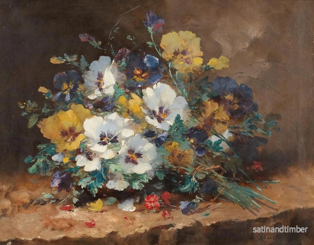 Reproduktion av målningen Pensées - Eugène Henri Cauchois - Bild 2