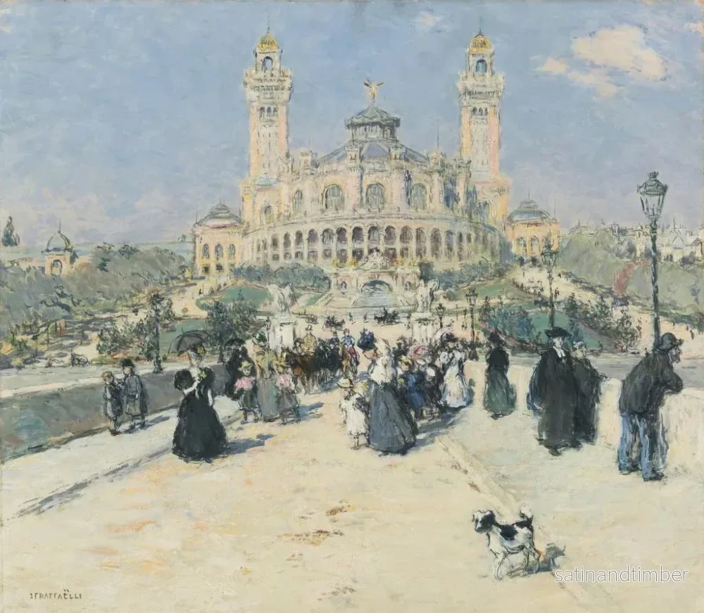 Reproduktion av målningen Le Trocadéro - Jean François Raffaëlli - Bild 2