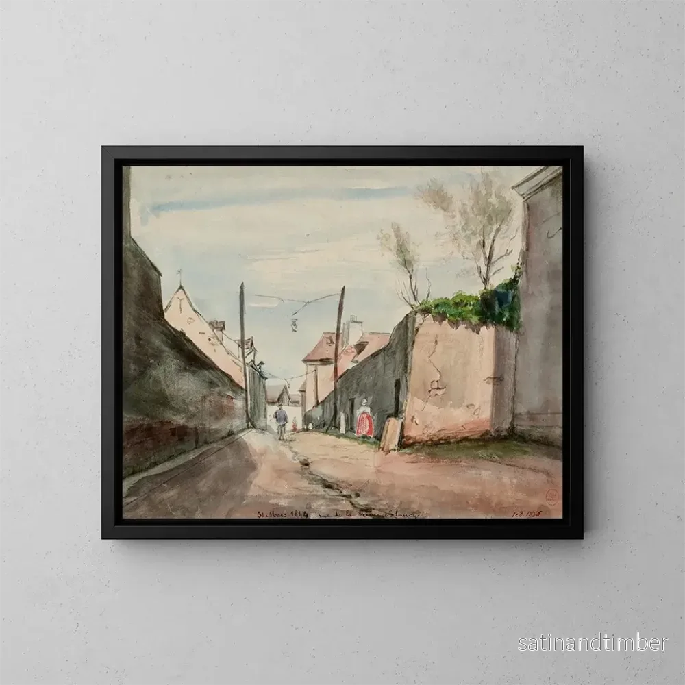 Reproduktion av målningen Rue de la Reine Blanche – Henri Jean Baptiste Lévis Reproduktion av målningen Rue de la Reine Blanche – Henri Jean Baptiste Lévis