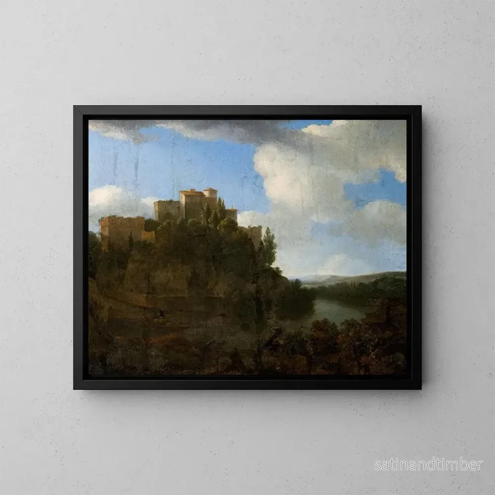 Reproduktion av målningen Château dans un paysage - Lodewijck van Ludick
