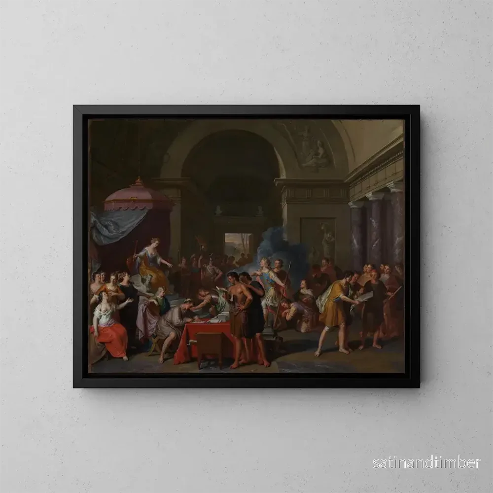 Reproduktion av målningen Énée hos drottning Didon - Gerard Hoet