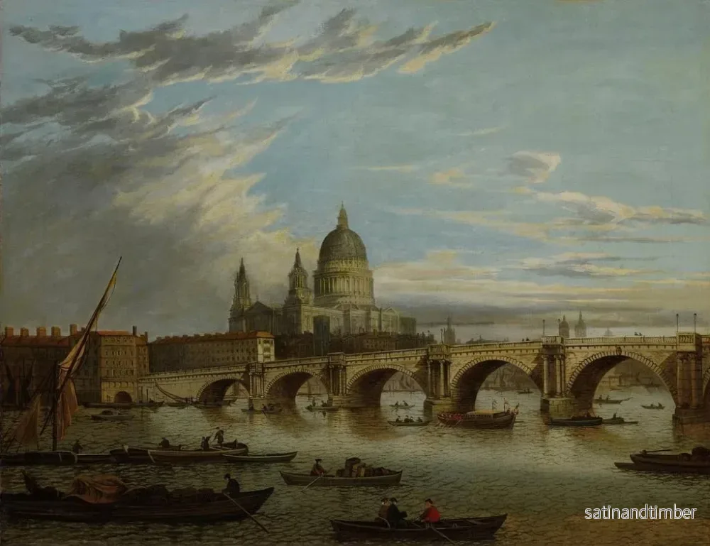 Reproduktion av målningen Vue du pont de Londres - John Paul - Bild 2