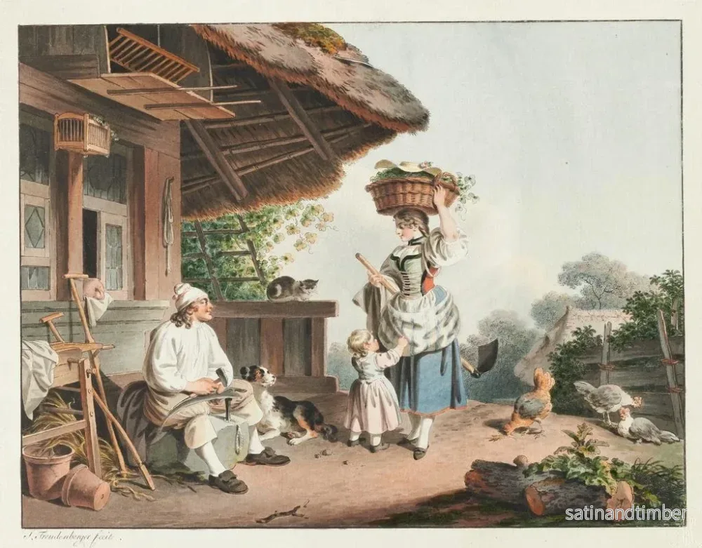 Reproduktion av målningen Le villageois - Sigmund Freudenberger - Bild 2