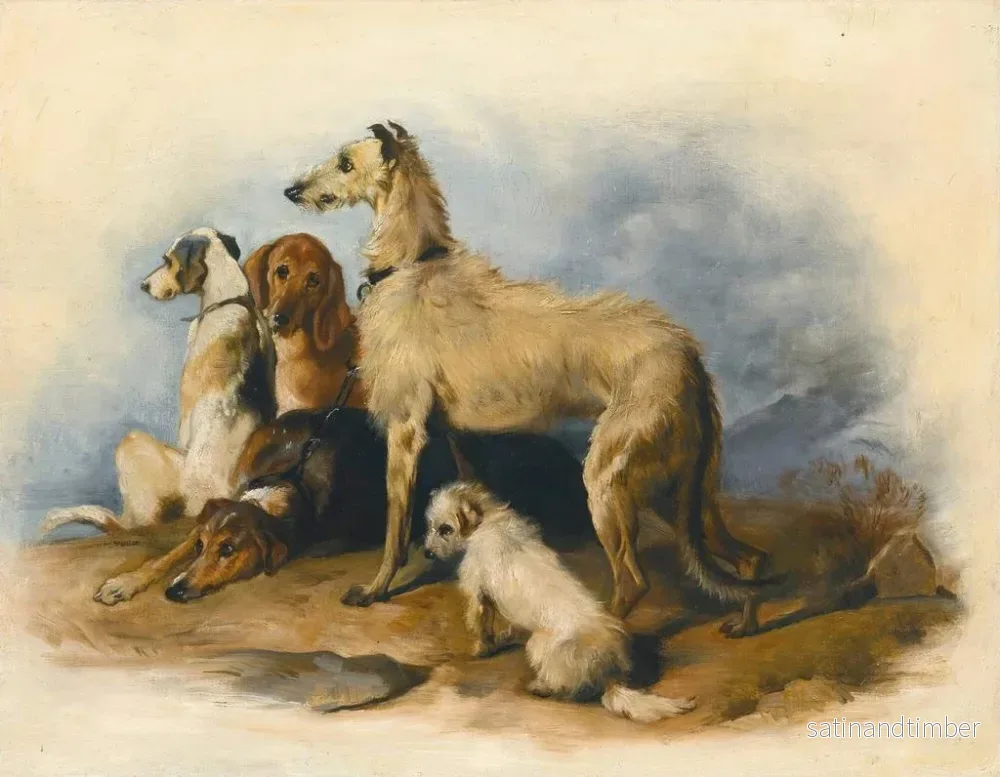 Reproduktion av målningen av Highland-hundar - Sir Edwin Henry Landseer - Bild 2