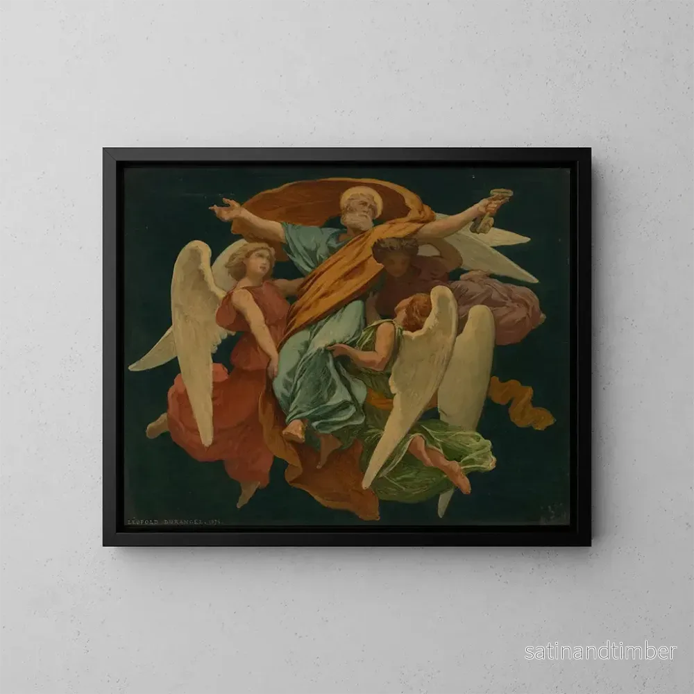 Reproduktion av målningen Glorifikation de saint Pierre - Léopold Durangel