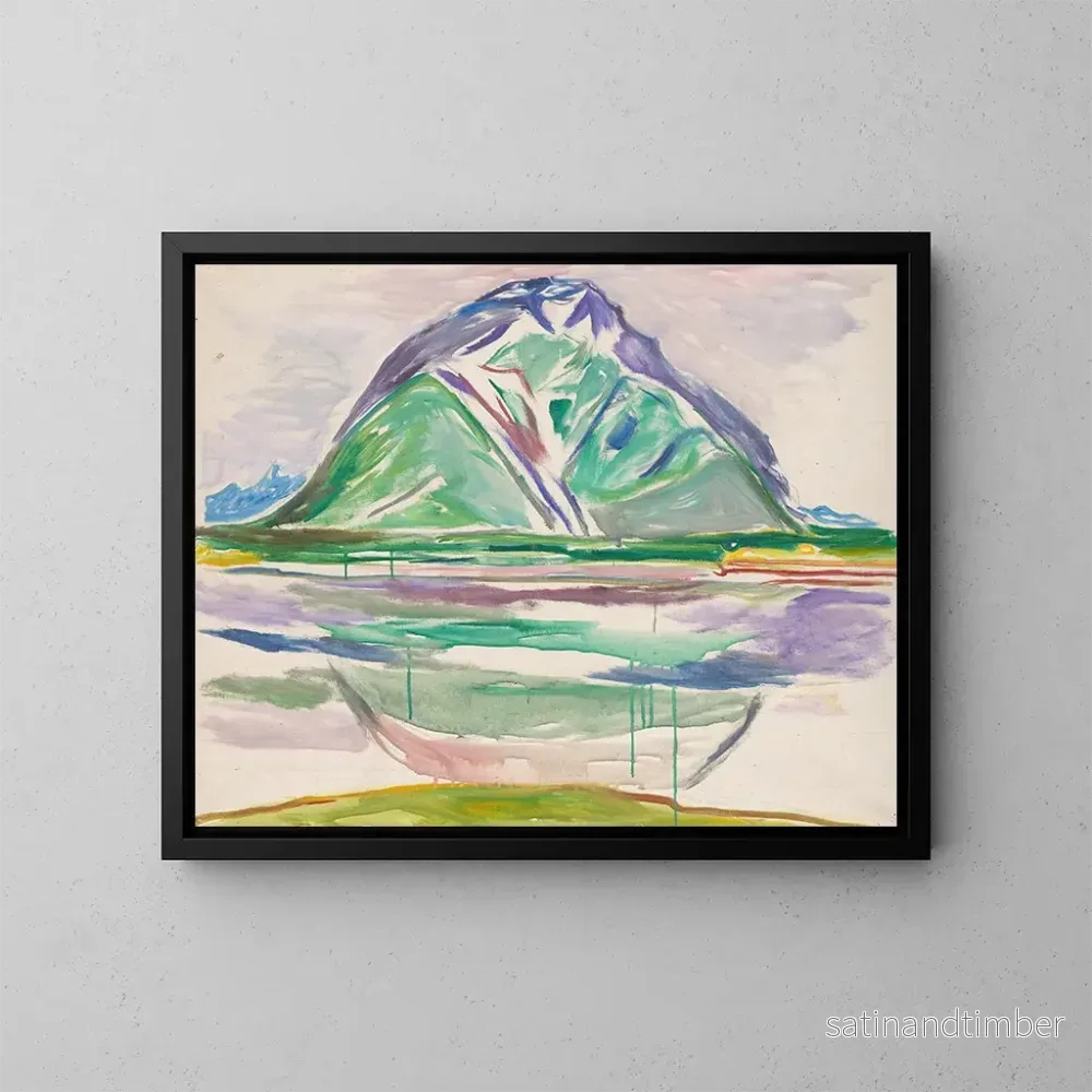 Reproduktion av målningen av fjäll - Edvard Munch