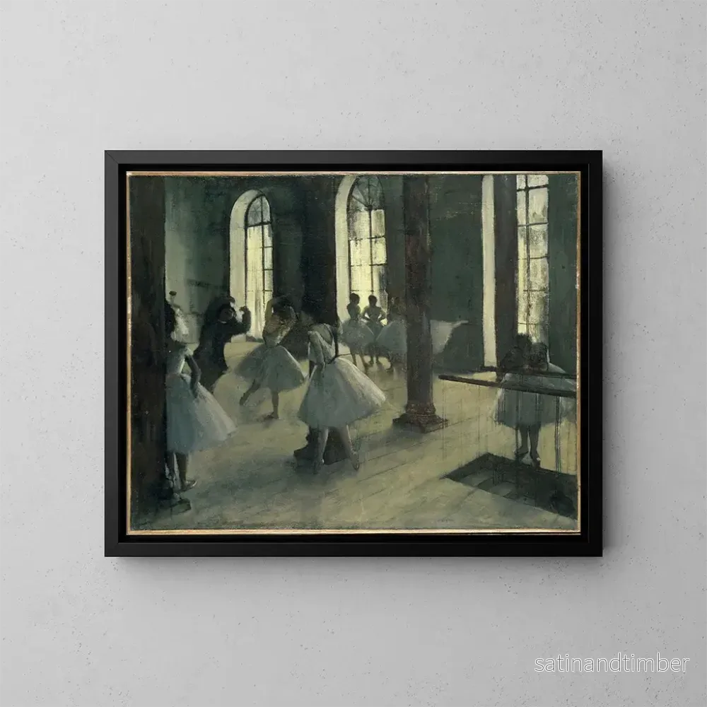 Reproduktion av målningen La Répétition au foyer de la danse - Edgar Degas