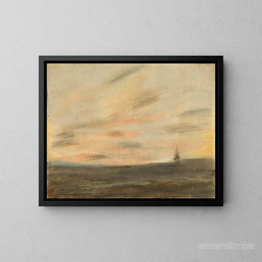 Reproduktion av målningen Studie av himlen frpillon – Eugène Delacroix Reproduktion av målningen Studie av himlen frpillon – Eugène Delacroix