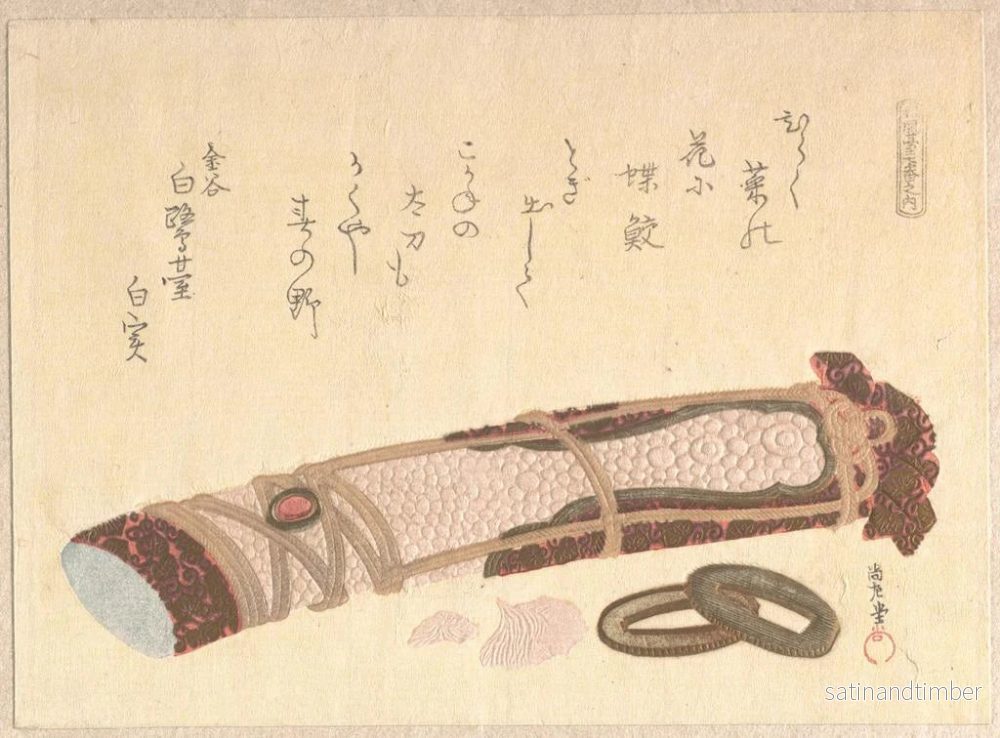 Reproduktion av målningen Garde d'une épée - Kubo Shunman - Bild 2