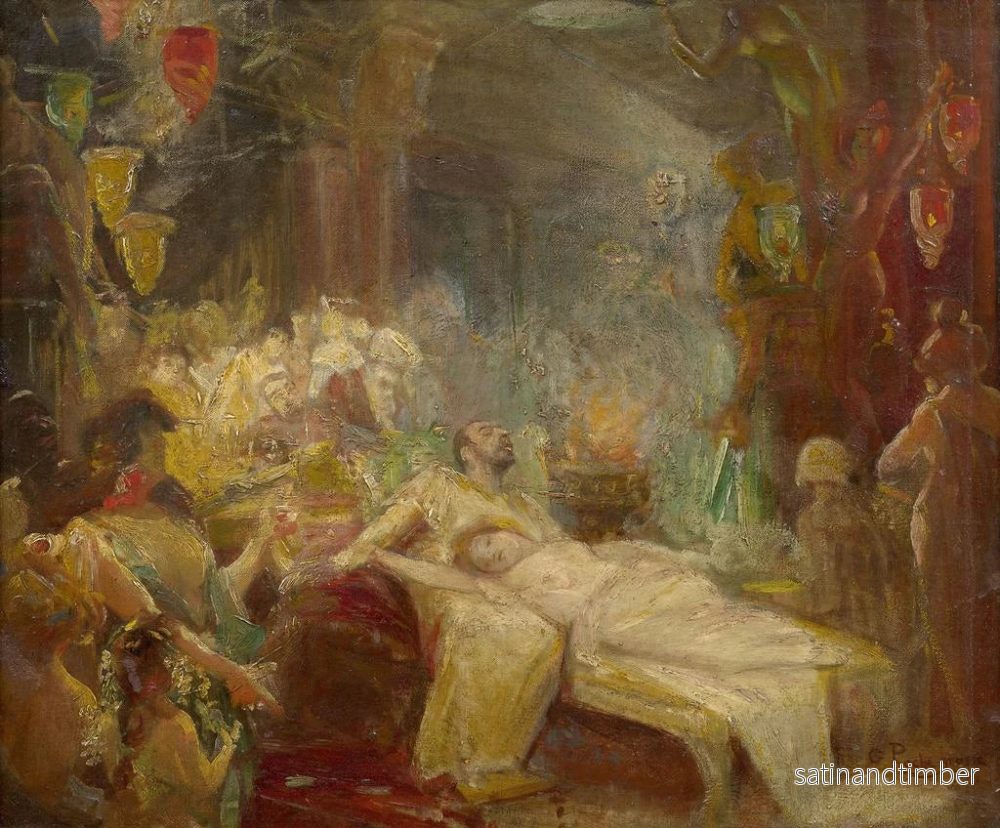 Reproduktion av målningen Scène de harem - Georges Antoine Rochegrosse - Bild 2