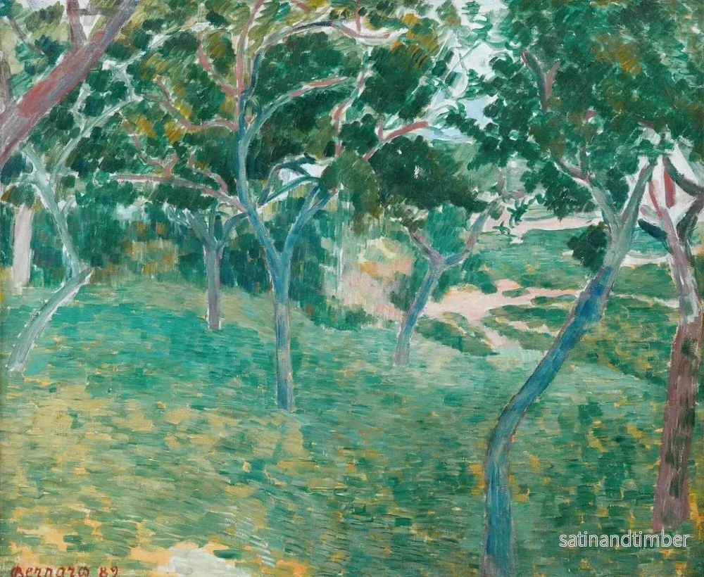 Reproduktion av målningen Ett hörn av kärleksbäcken i Pont-Aven - Émile Bernard - Bild 2