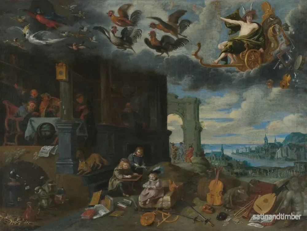 Reproduktion av målningen Barnen på planeten Merkurius - Jan Brueghel den Yngre - Bild 2