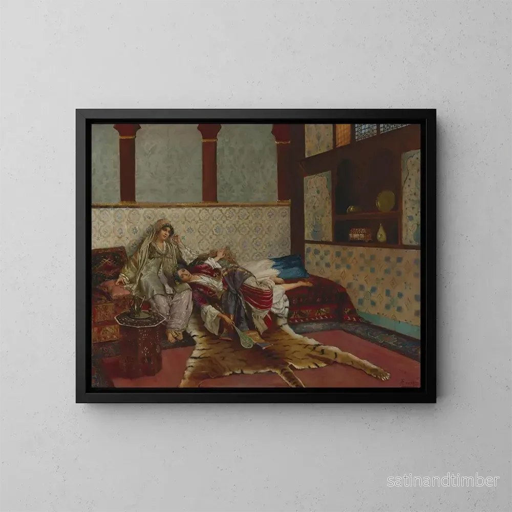 Reproduktion av målningen La mélodie oubliée - Rudolf Ernst