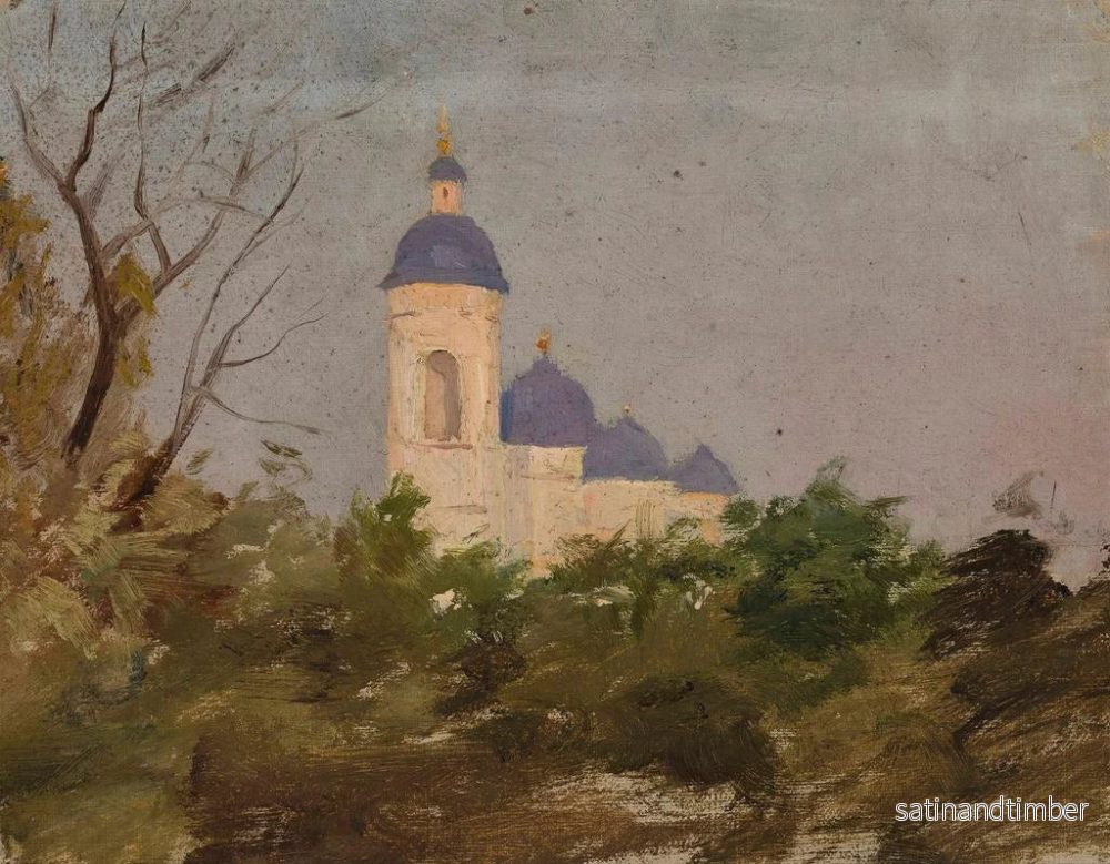 Reproduktion av målningen Studie av en ortodox kyrka - Jan Cybis - Bild 2