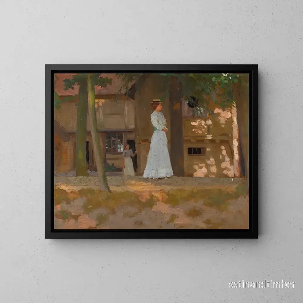 Reproduktion av målningen La Promenade - William Henry Margetson