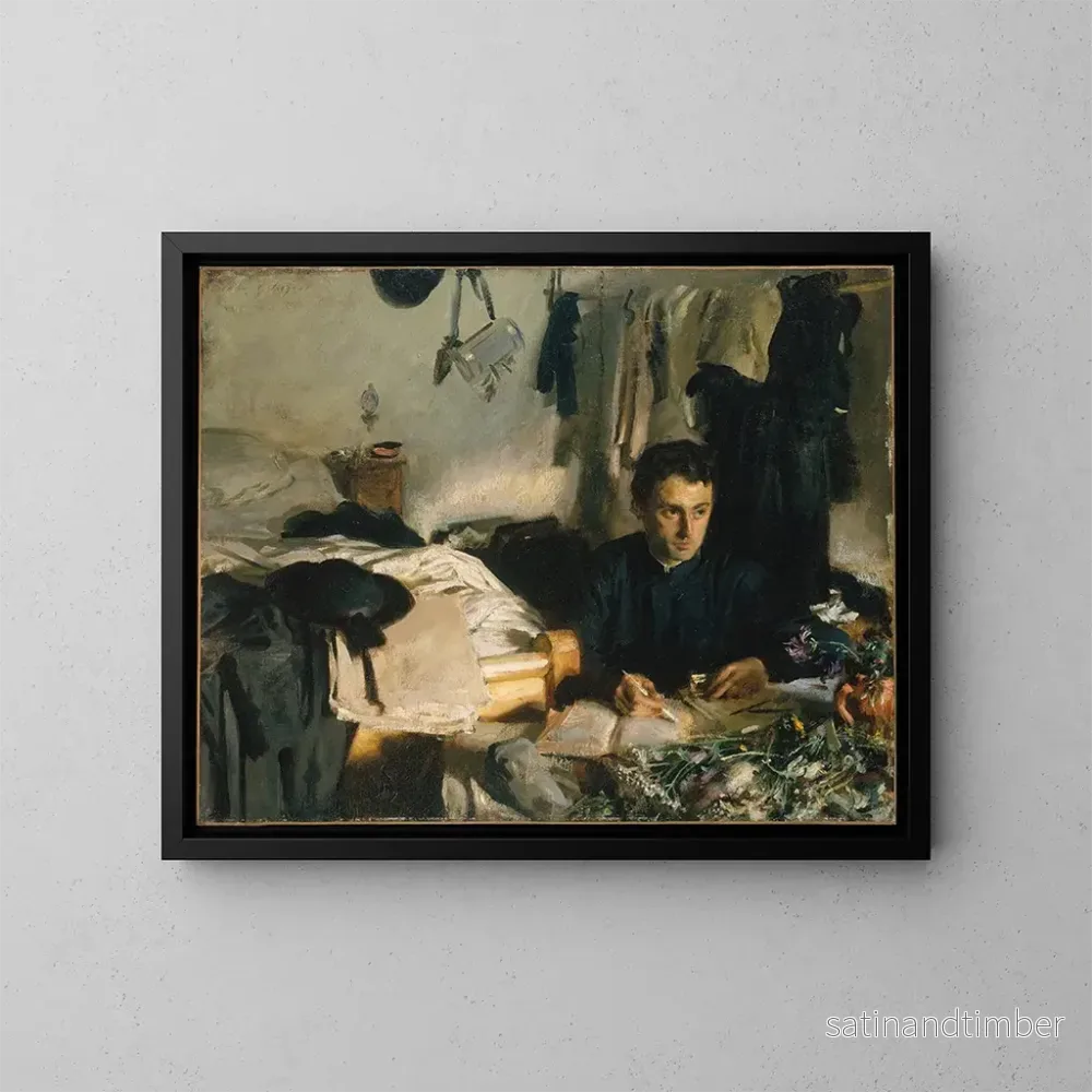 Reproduktion av målningen av Fader Sébastien - John Singer Sargent