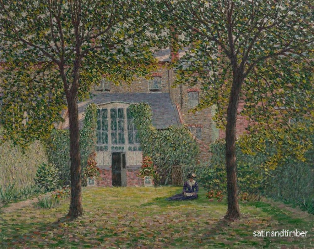 Reproduktion av målningen Le jardin arrière - Wynford Dewhurst - Bild 2