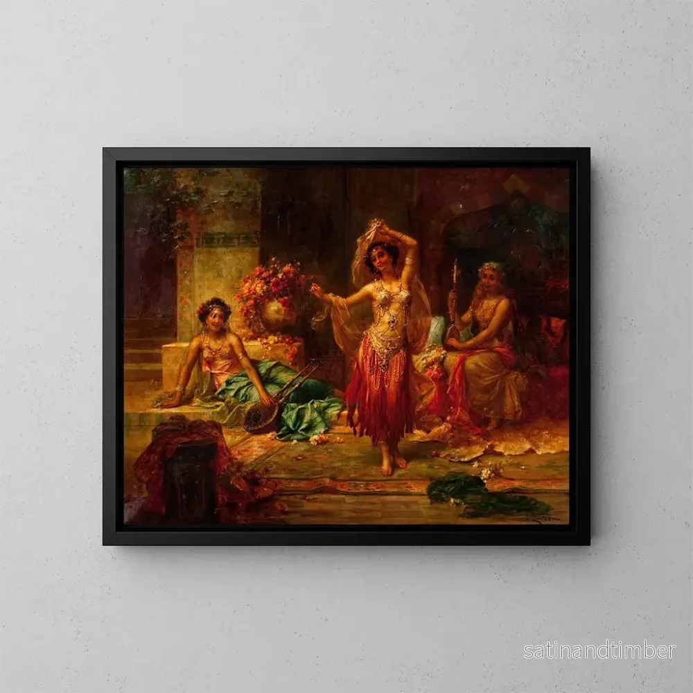 Reproduktion av målningen Divertissements de harem - Hans Zatzka