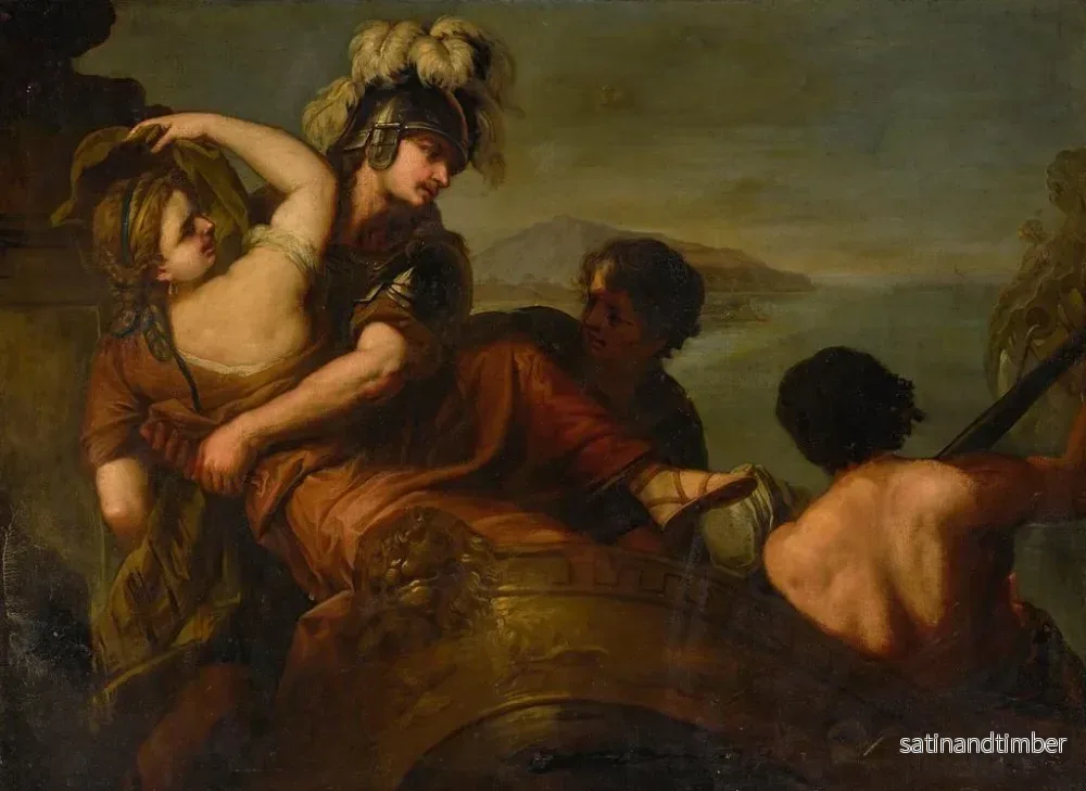 Reproduktion av målningen L'Enlèvement av Helena - Luca Giordano - Bild 2