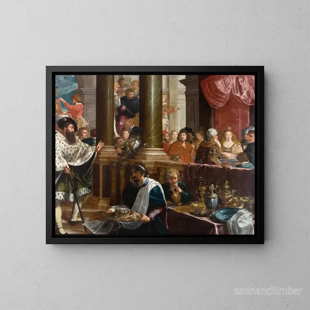 Reproduktion av målningen En festmåltid - Isaac Isaacsz