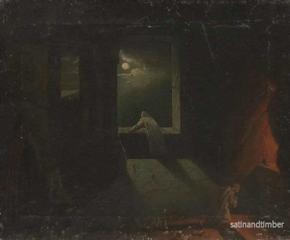 Reproduktion av målningen Scène de monastère II - Franciszek Ksawery Lampi - Bild 2