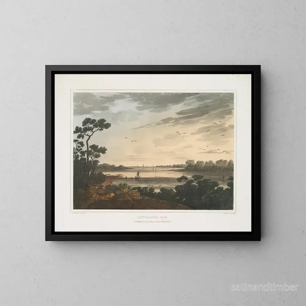 Reproduktion av målningen Baie de Lynnhaven, Virginie - Joshua Shaw