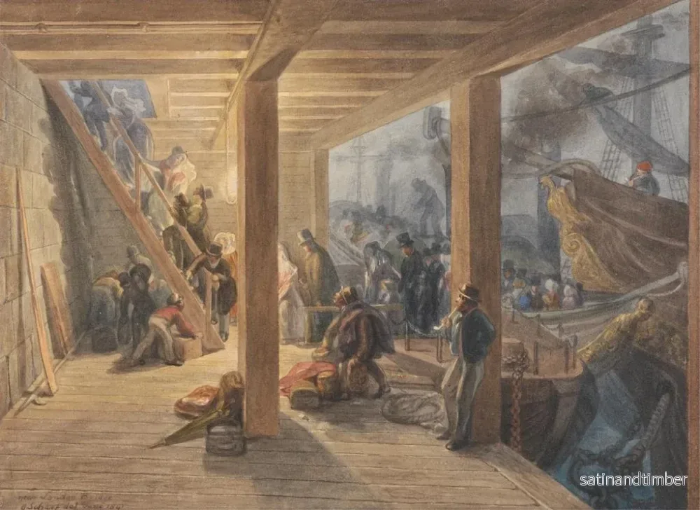 Reproduktion av målningen Trappan av svanarna, London Bridge - George Johann Scharf - Bild 2