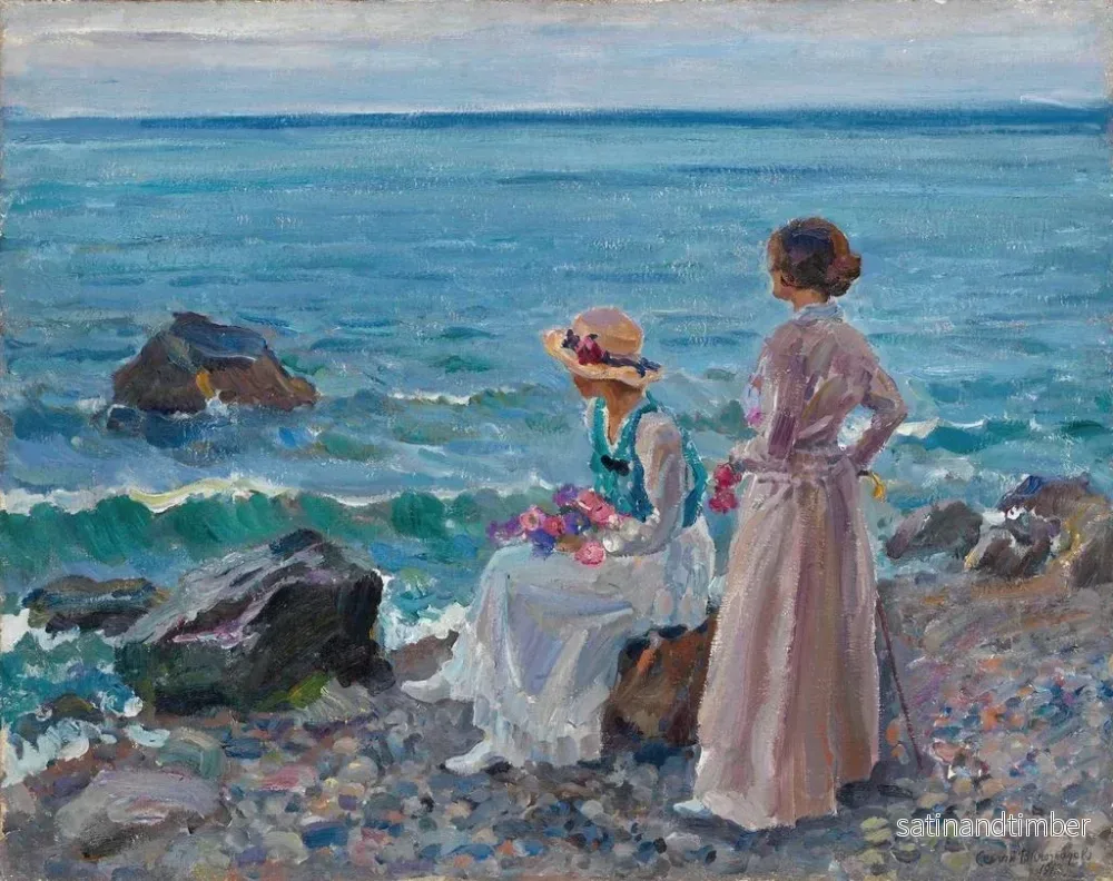 Reproduktion av målningen Kvinnor vid havet - Sergei Arsenevich Vinogradov - Bild 2