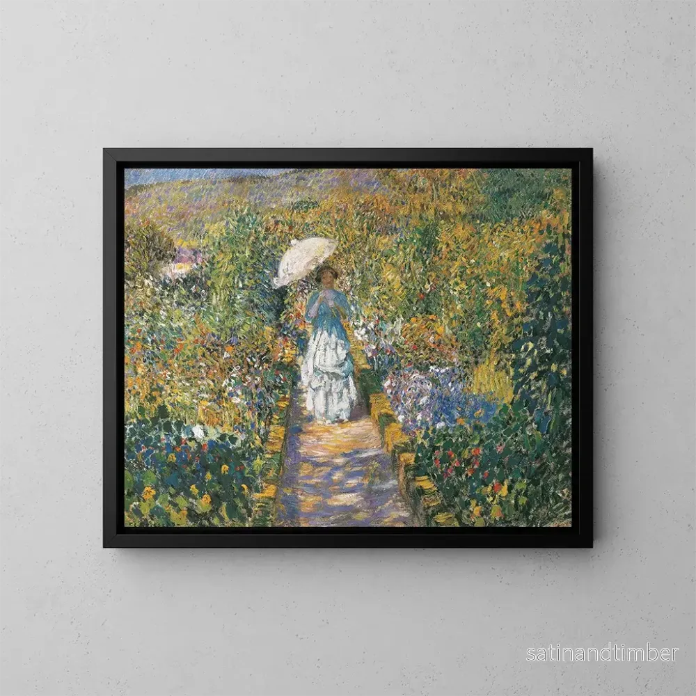Reproduktion av målningen Le chemin du jardin - Frederick Carl Frieseke