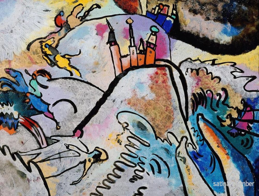 Reproduktion av målningen med solen - Wassily Kandinsky - Bild 2