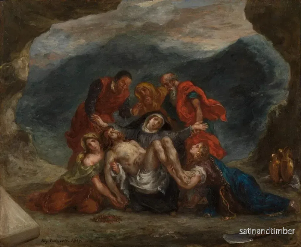 Reproduktion av målningen Lamentation du Christ - Eugène Delacroix - Bild 2