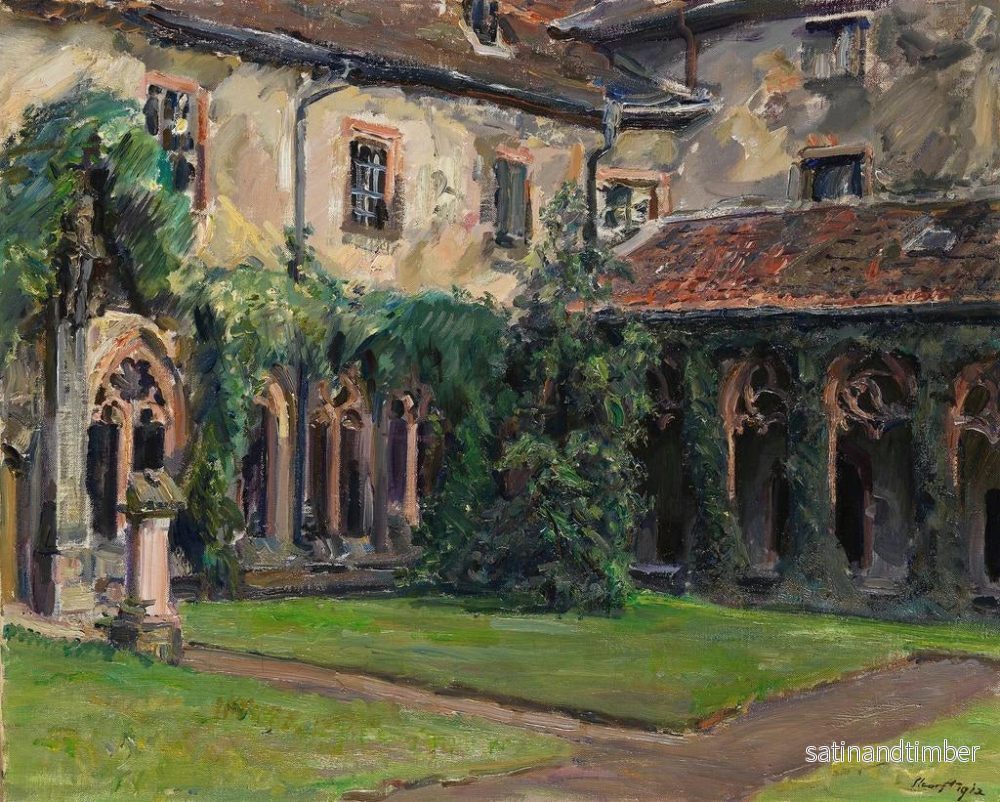 Reproduktion av målningen Cloître de l'abbaye des Augustins à Landau II - Max Slevogt - Bild 2