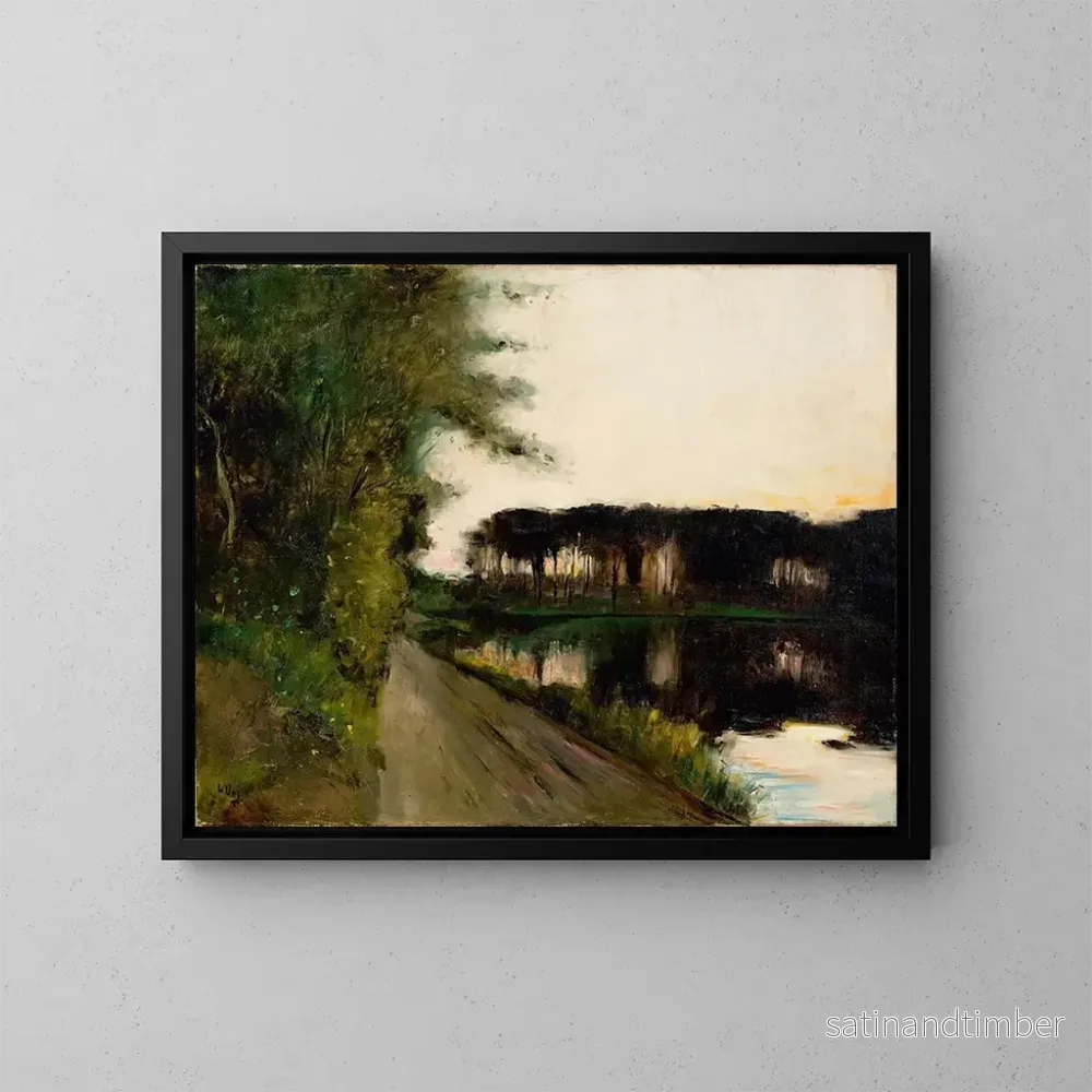 Reproduktion av målningen av Müritzsjön - Lesser Ury