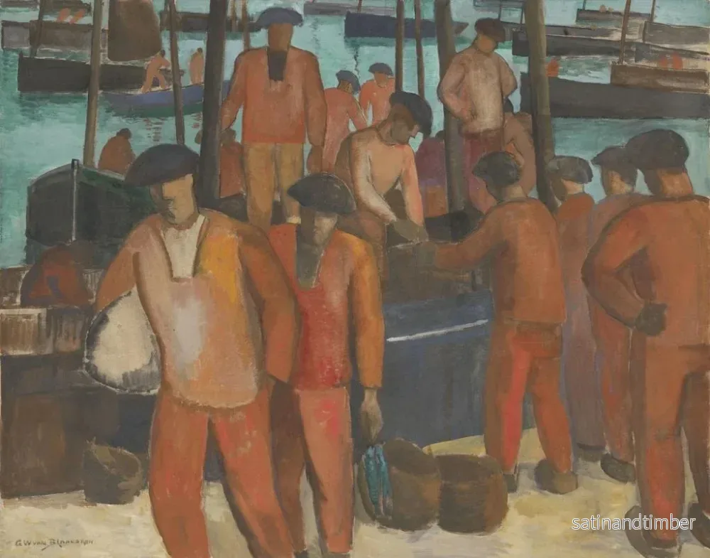 Reproduktion av målningen av Port de Douarnenez - Gerrit van Blaaderen - Bild 2
