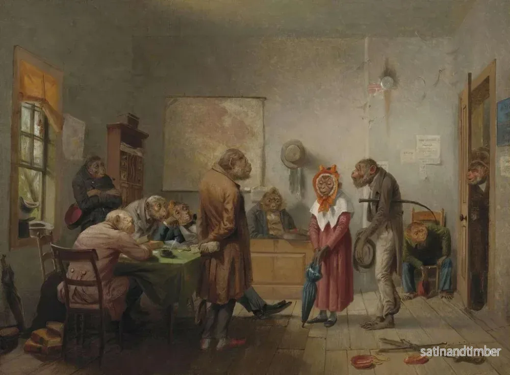 Reproduktion av målningen Divorce - William Holbrook Beard - Bild 2