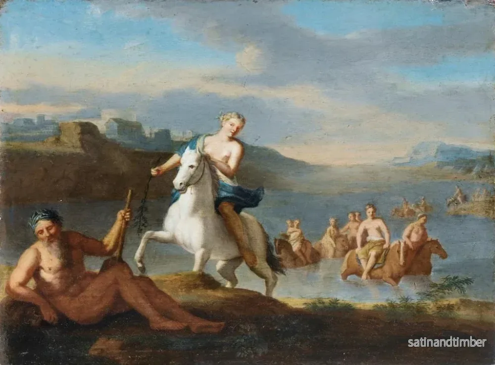 Reproduktion av målningen Clélie som korsar Tibern - Gerard Hoet - Bild 2