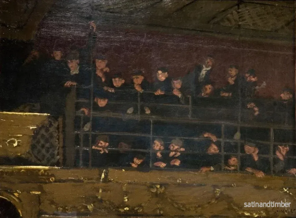 Reproduktion av målningen Galerie des Noctes Ambrosionae du Vieux Moghol - Walter Richard Sickert - Bild 2