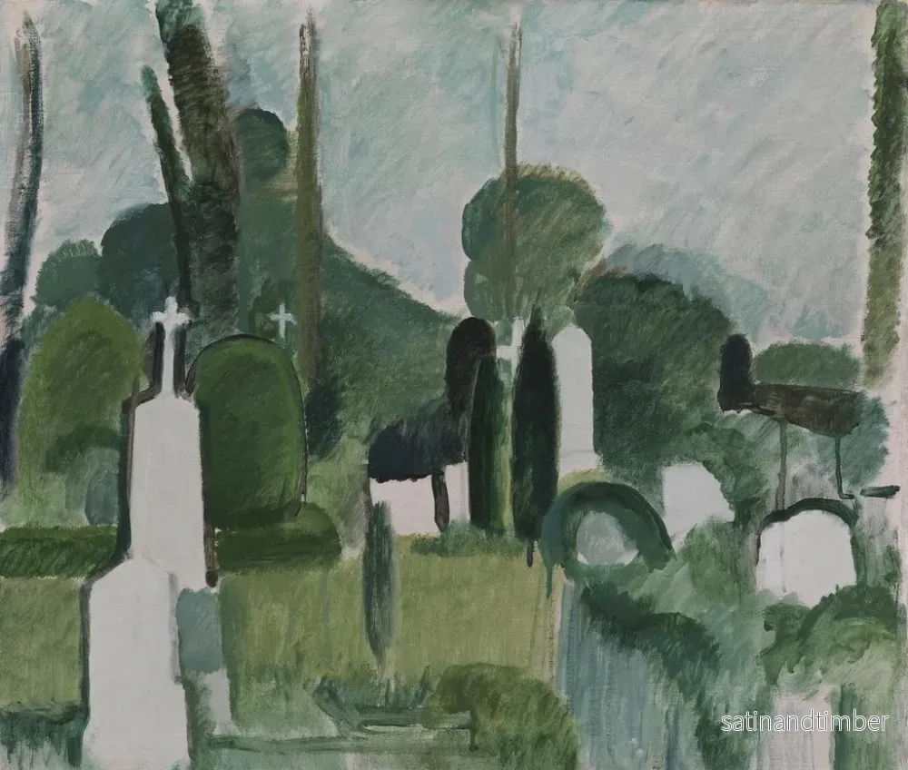 Reproduktion av målningen Le cimetière de Svanninge - Harald Giersing - Bild 2