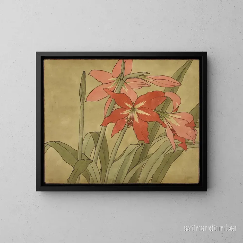 Reproduktion av målningen Amaryllis - Hannah Borger Overbeck