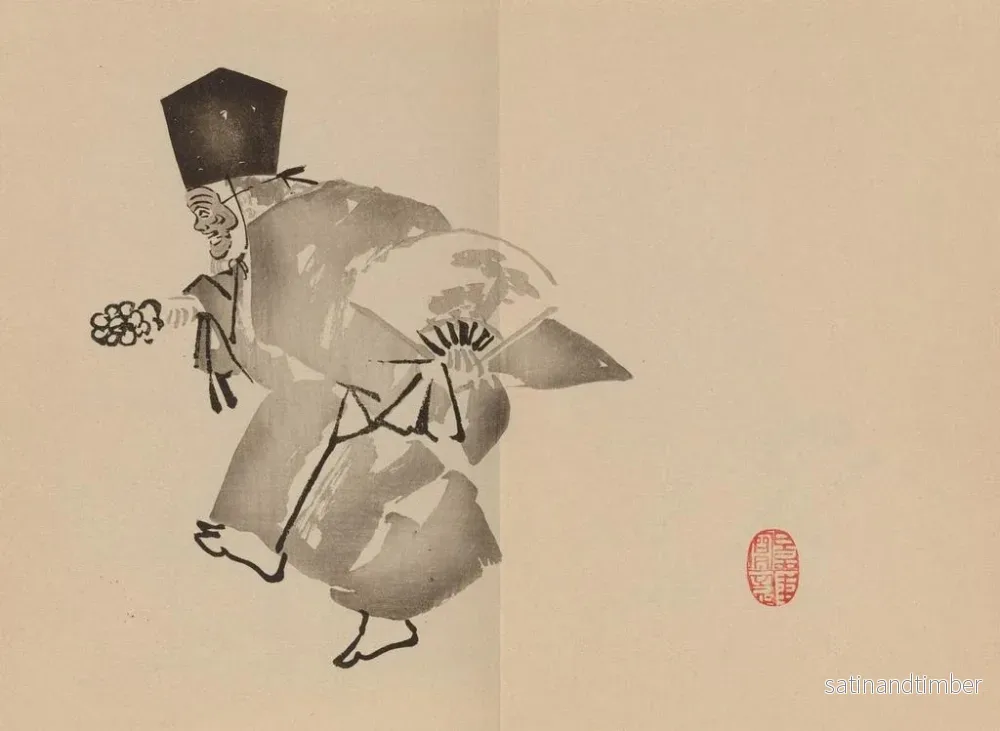 Reproduktion av målningen Keinen shugajō Pl82 - Imao Keinen - Bild 2