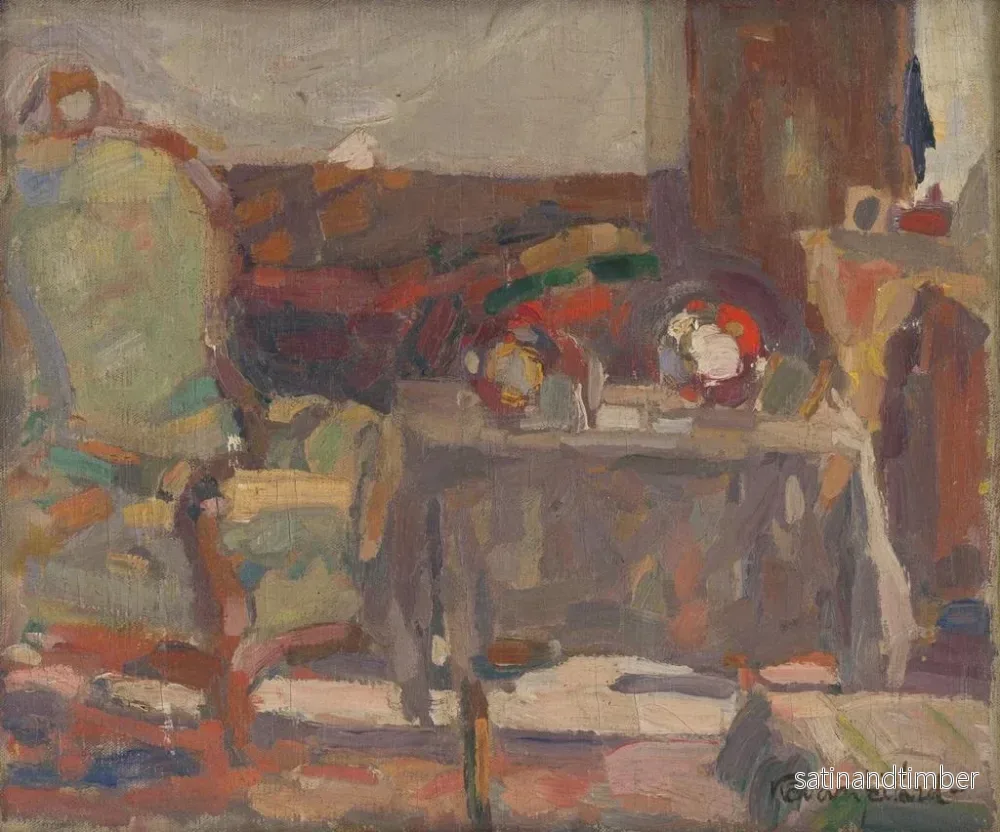 Reproduktion av målningen inomhus av ett rum - Konstantin Korovin - Bild 2