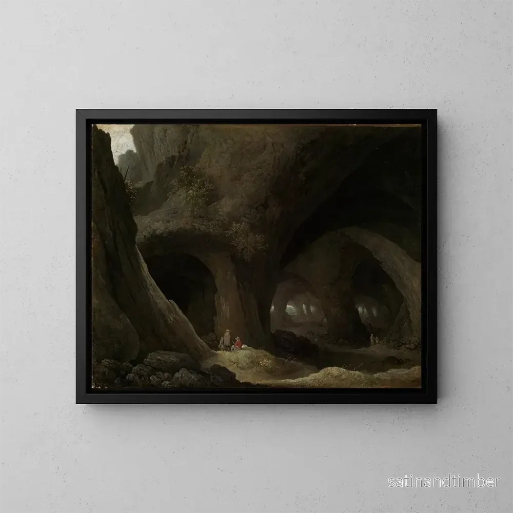 Reproduktion av målningen Grotte med herdar som vilar - Guillam Dubois